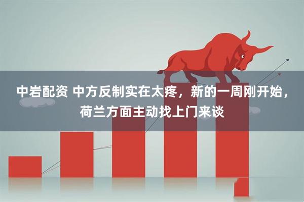 中岩配资 中方反制实在太疼，新的一周刚开始，荷兰方面主动找上门来谈